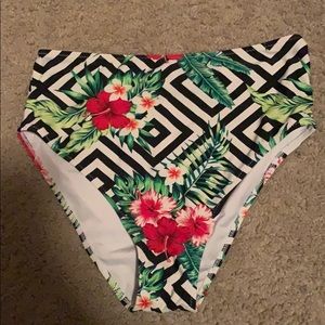 High waisted bathing suit bottoms